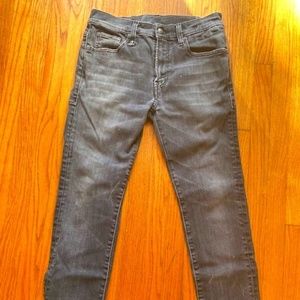 Men's R13 "Skate" Jean in Black Marble, Size 30 (waist) x 24 (length)
